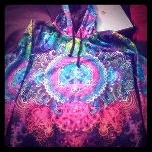 Psychedelic design hoodie